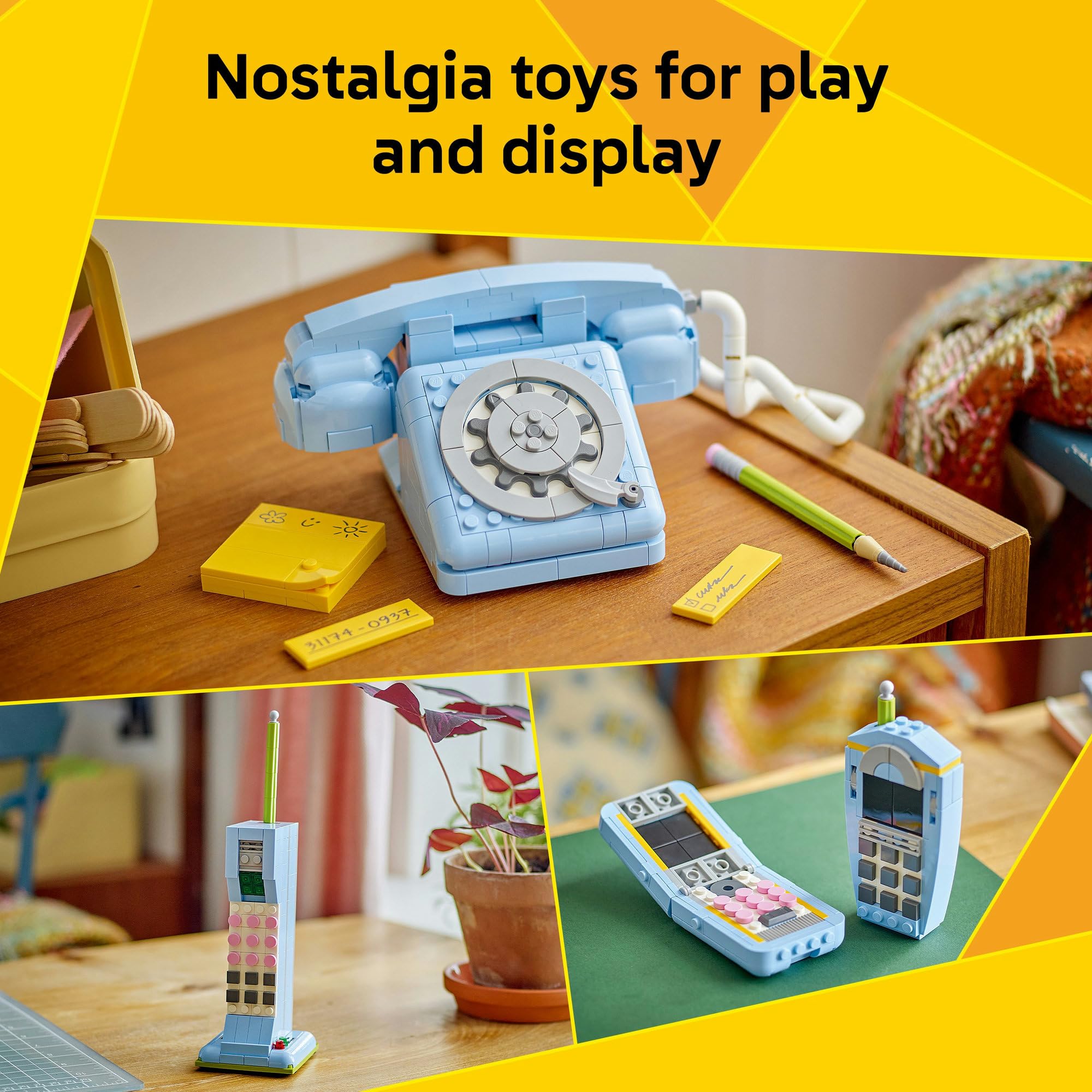 LEGO Creator 3in1 Retro Telephone Toy with Rotary Dial