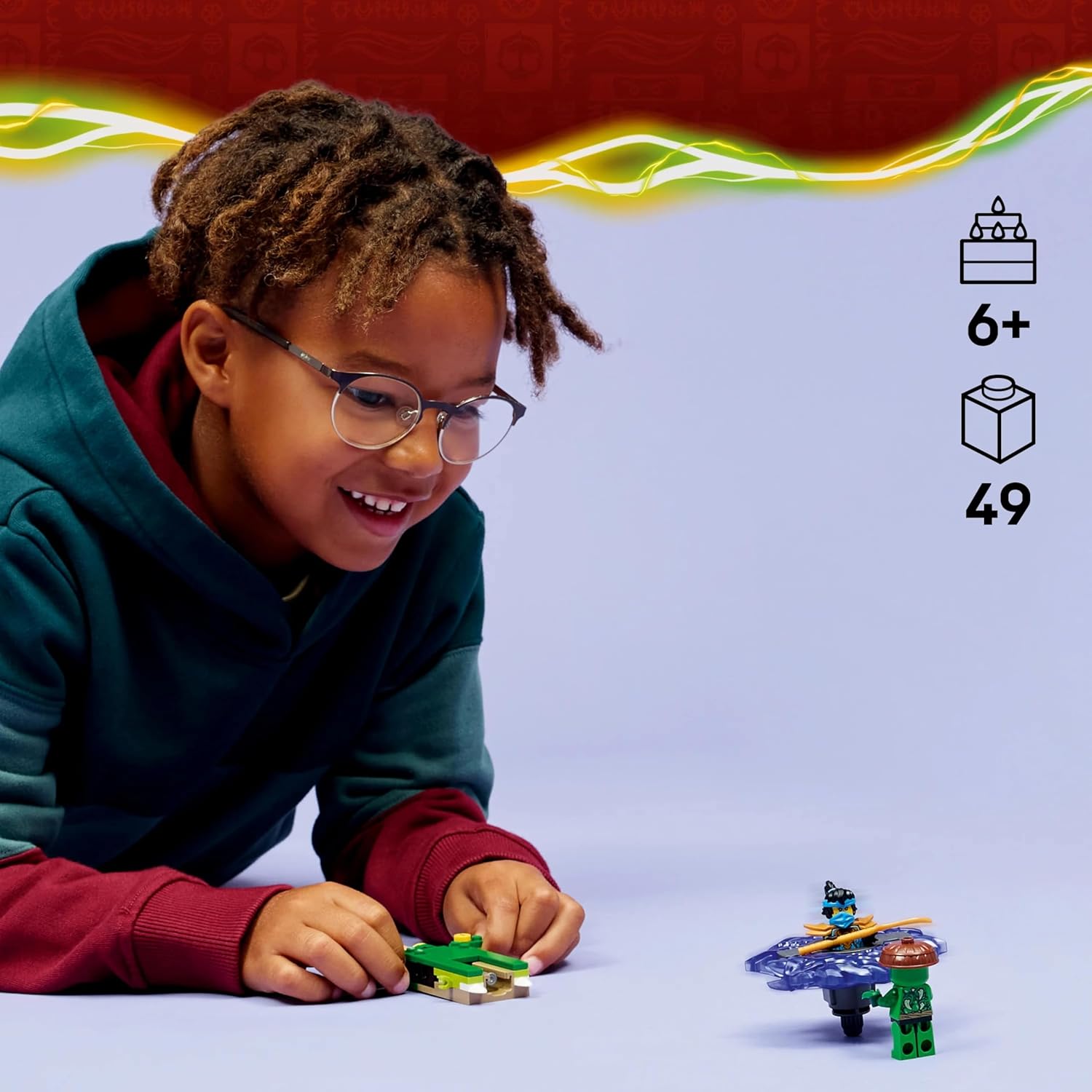 Lego 71849 Ninjago Meow vs. Element Monster Spinner Toy Birthday