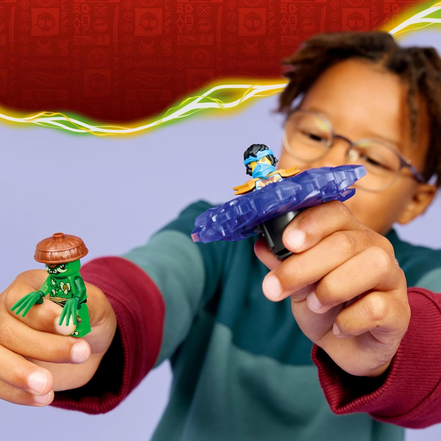Lego 71849 Ninjago Meow vs. Element Monster Spinner Toy Birthday