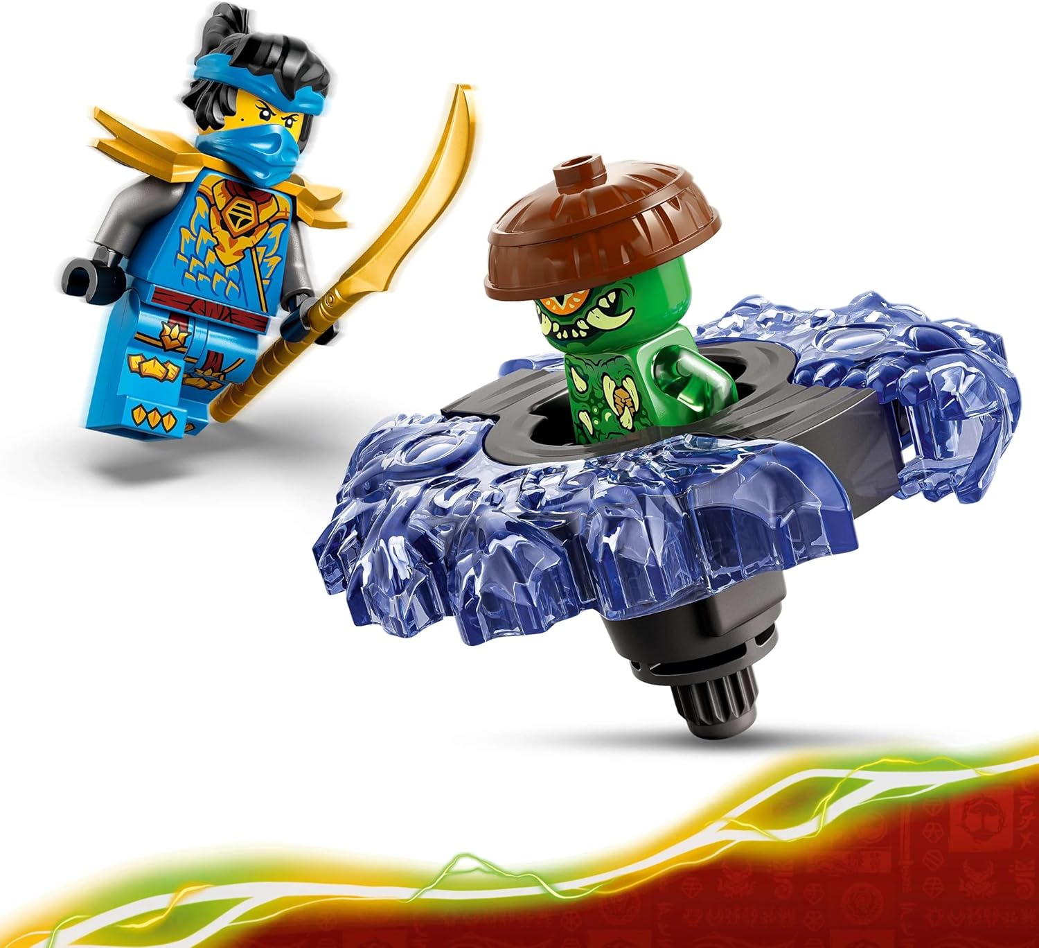 Lego 71849 Ninjago Meow vs. Element Monster Spinner Toy Birthday