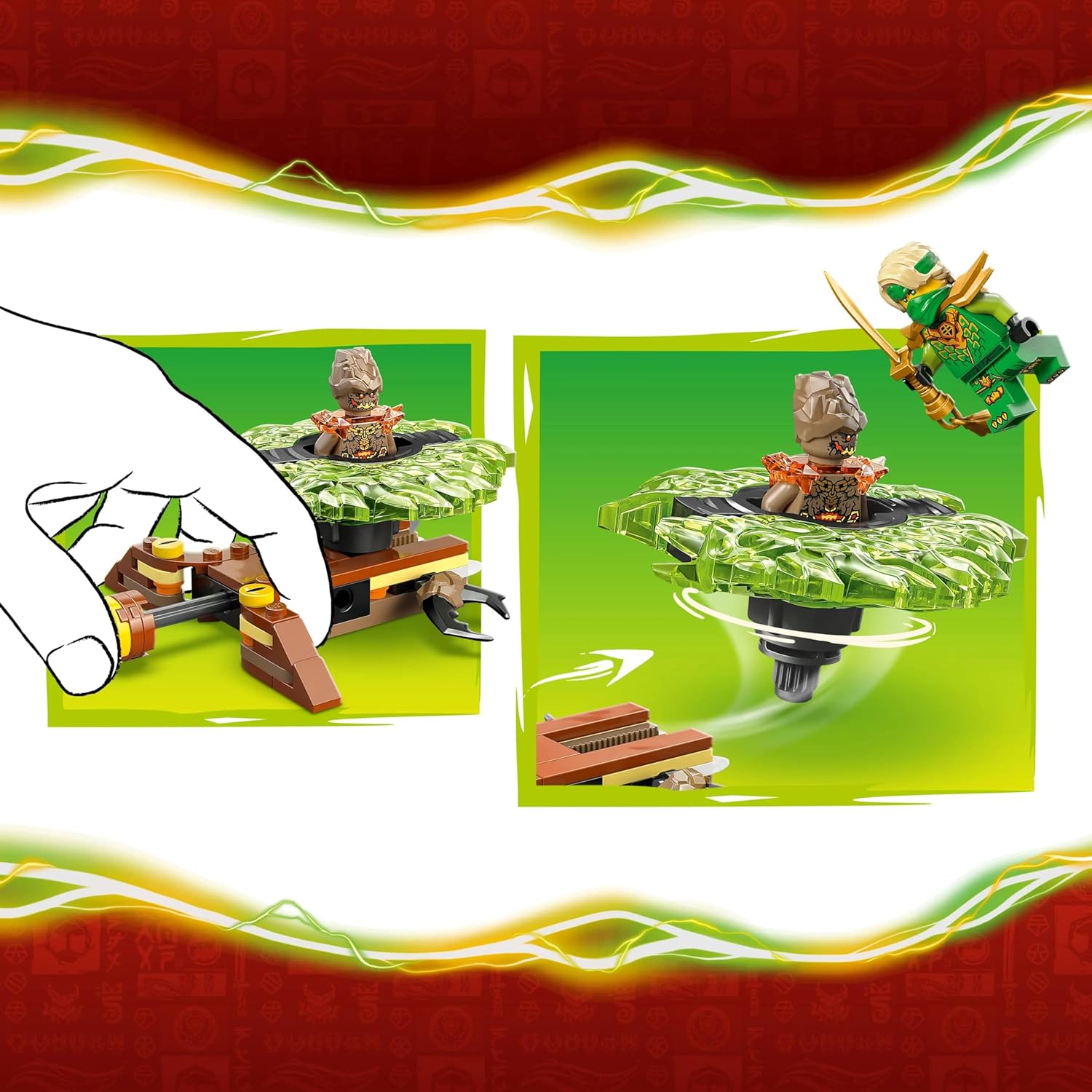 LEGO Ninjago Lloyd vs. Element Monster Spinner Toy Birthday Present