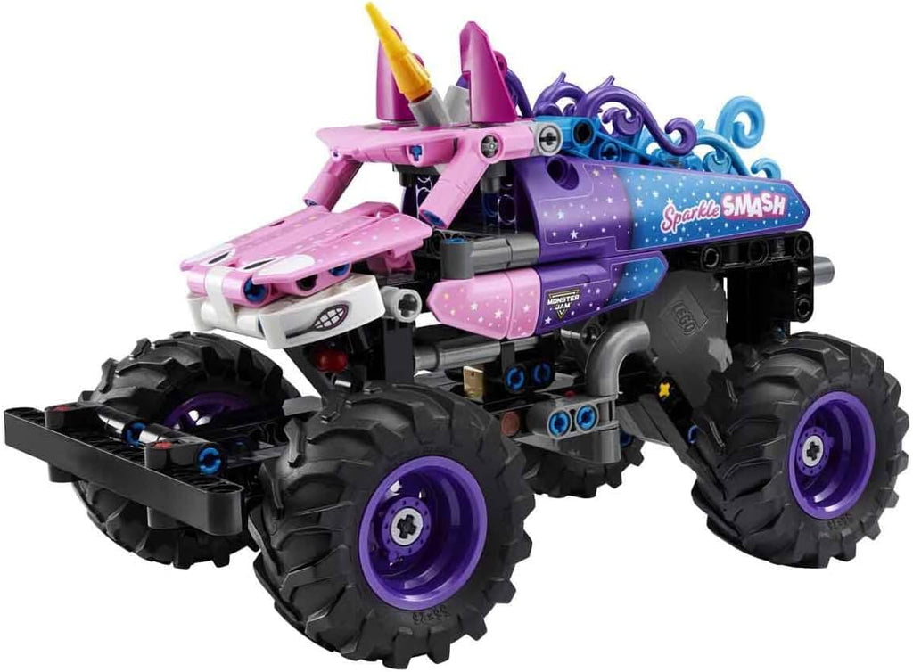 Lego 42220 Technic, Monster Jam(TM) Sparkle Smash(TM) Pull-Back Toy
