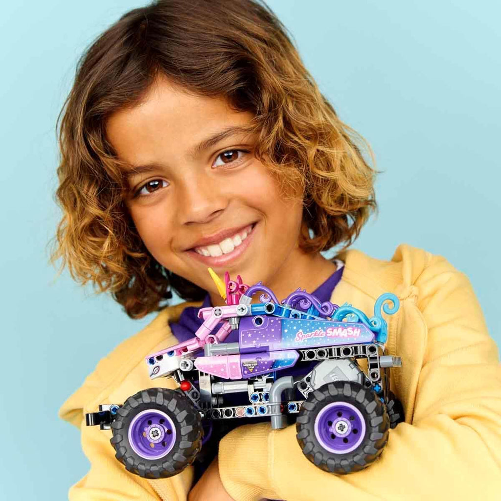 Lego 42220 Technic, Monster Jam(TM) Sparkle Smash(TM) Pull-Back Toy