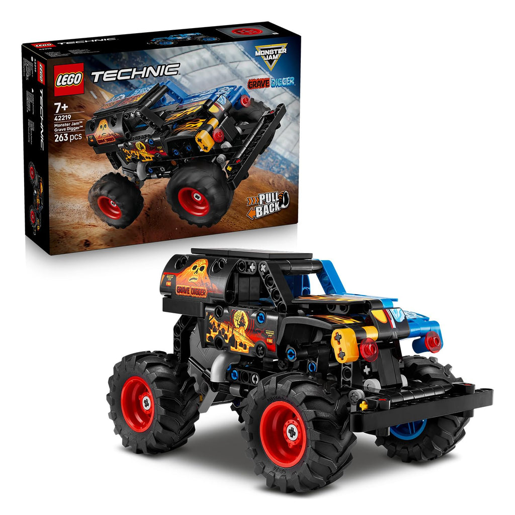 Lego 42219 Technic Monster Jam(TM) Grave Digger(TM) Fire & Ice Pull