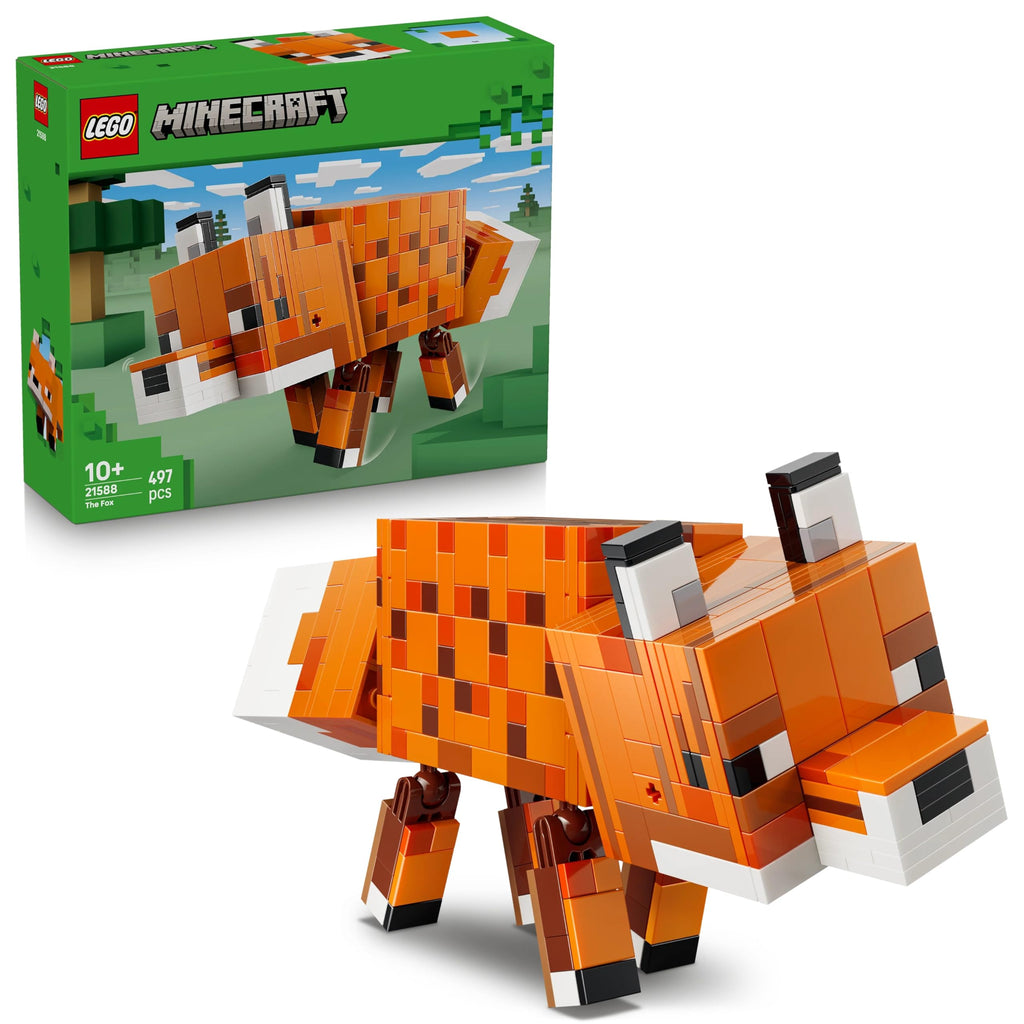 Lego 21588 Minecraft Fox Toy, Birthday Gift