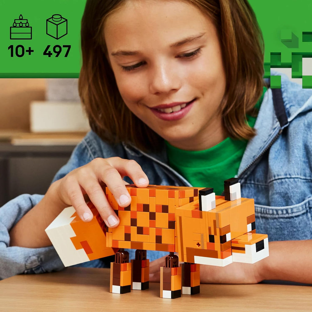 Lego 21588 Minecraft Fox Toy, Birthday Gift