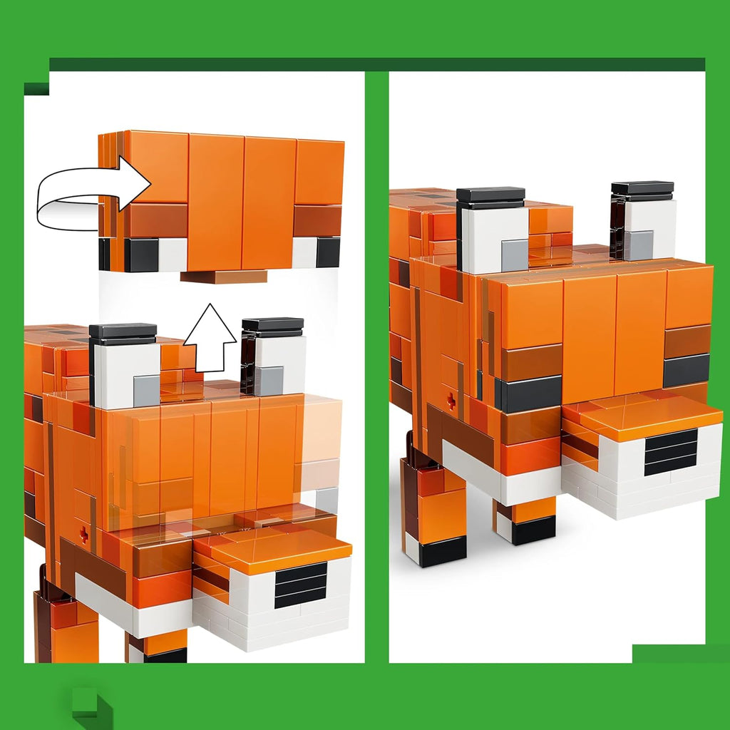 Lego 21588 Minecraft Fox Toy, Birthday Gift
