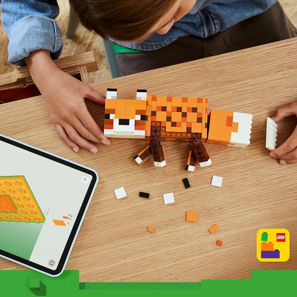 Lego 21588 Minecraft Fox Toy, Birthday Gift
