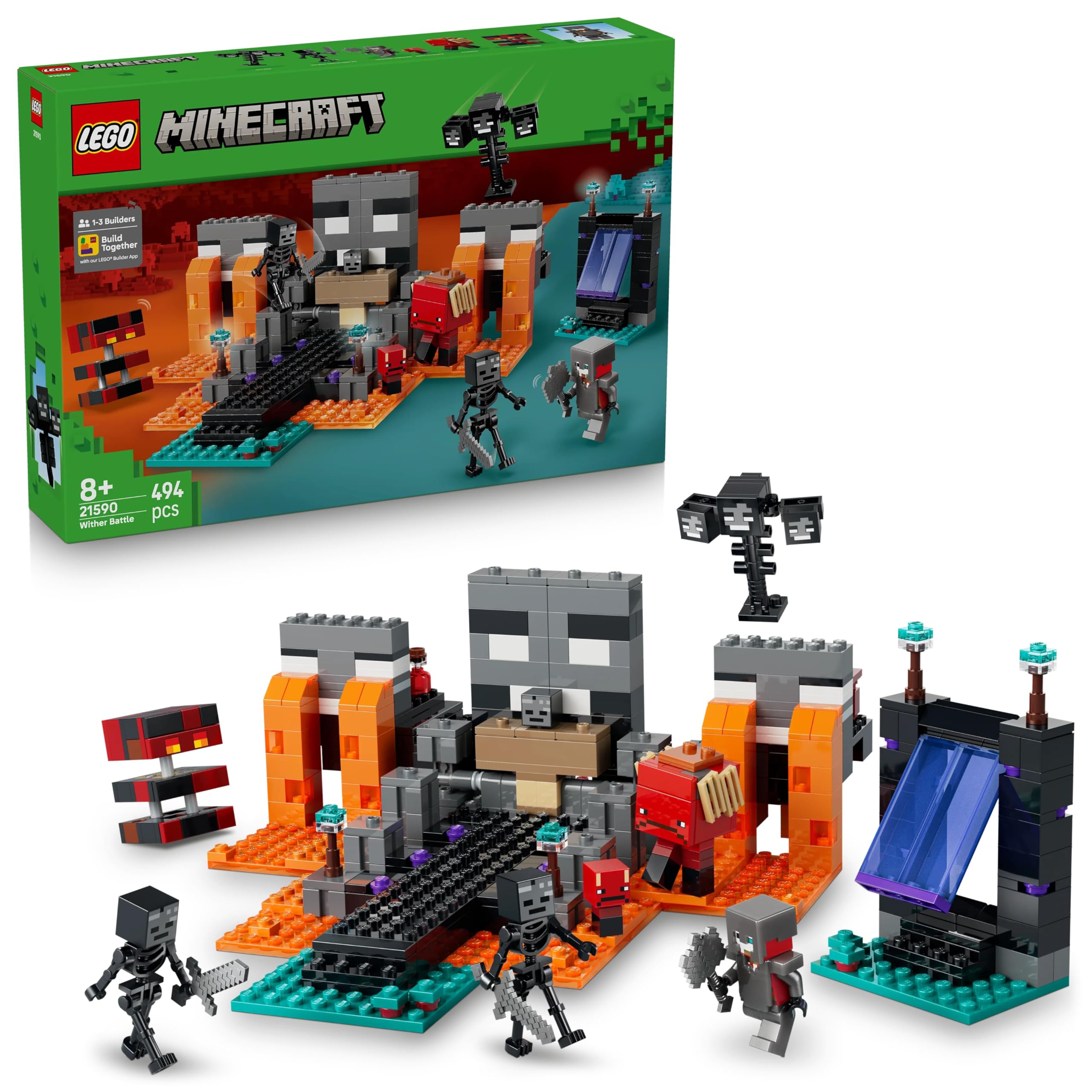 Lego Minecraft Wizard Battle Toy 21590 Birthday Present Blocks