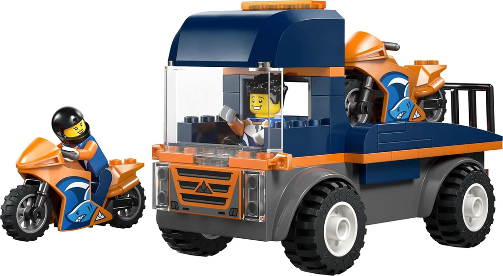 Lego 60491 City Motorcycle Transport Car Toy, Birthday Gift