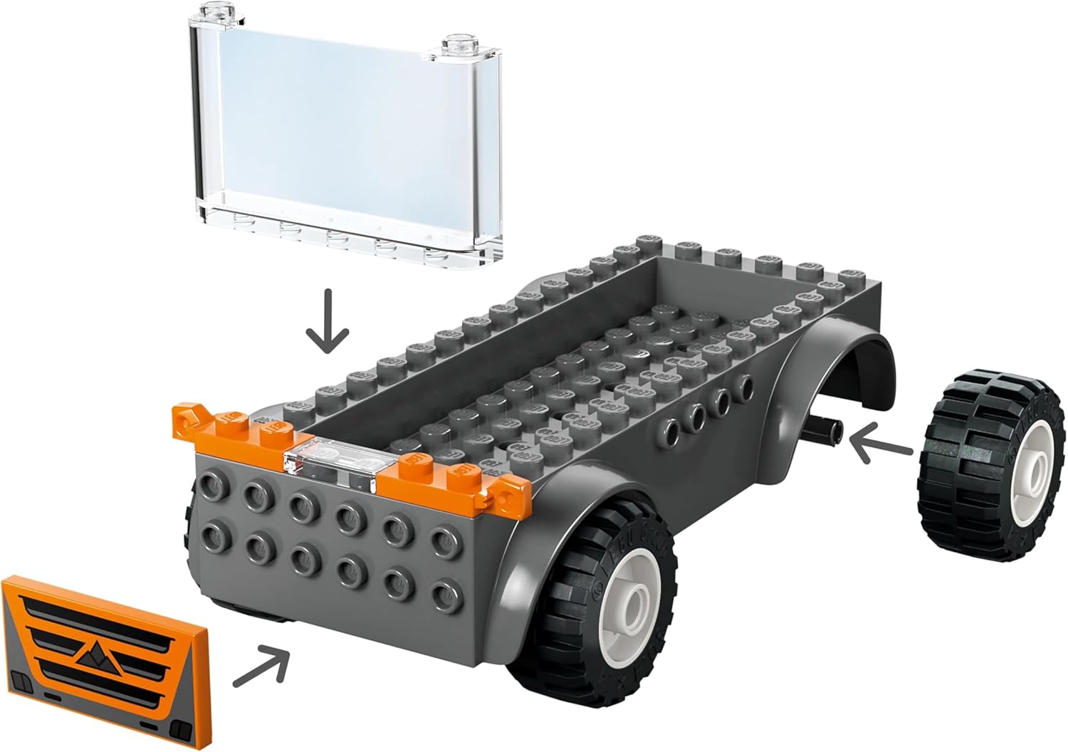 Lego 60491 City Motorcycle Transport Car Toy, Birthday Gift