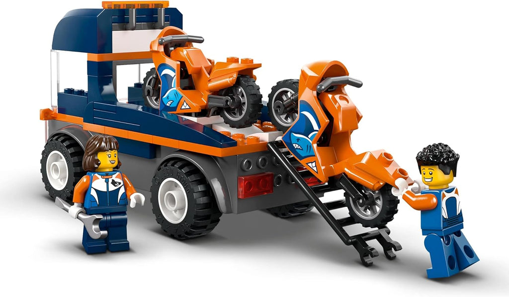 Lego 60491 City Motorcycle Transport Car Toy, Birthday Gift