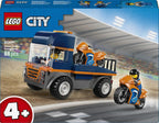 Lego 60491 City Motorcycle Transport Car Toy, Birthday Gift