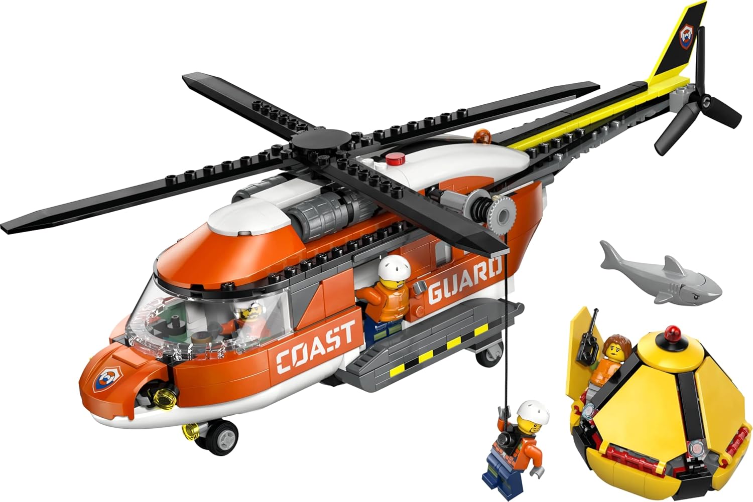 Lego City 60503 Coast Guard Helicopter Toy, Birthday Gift