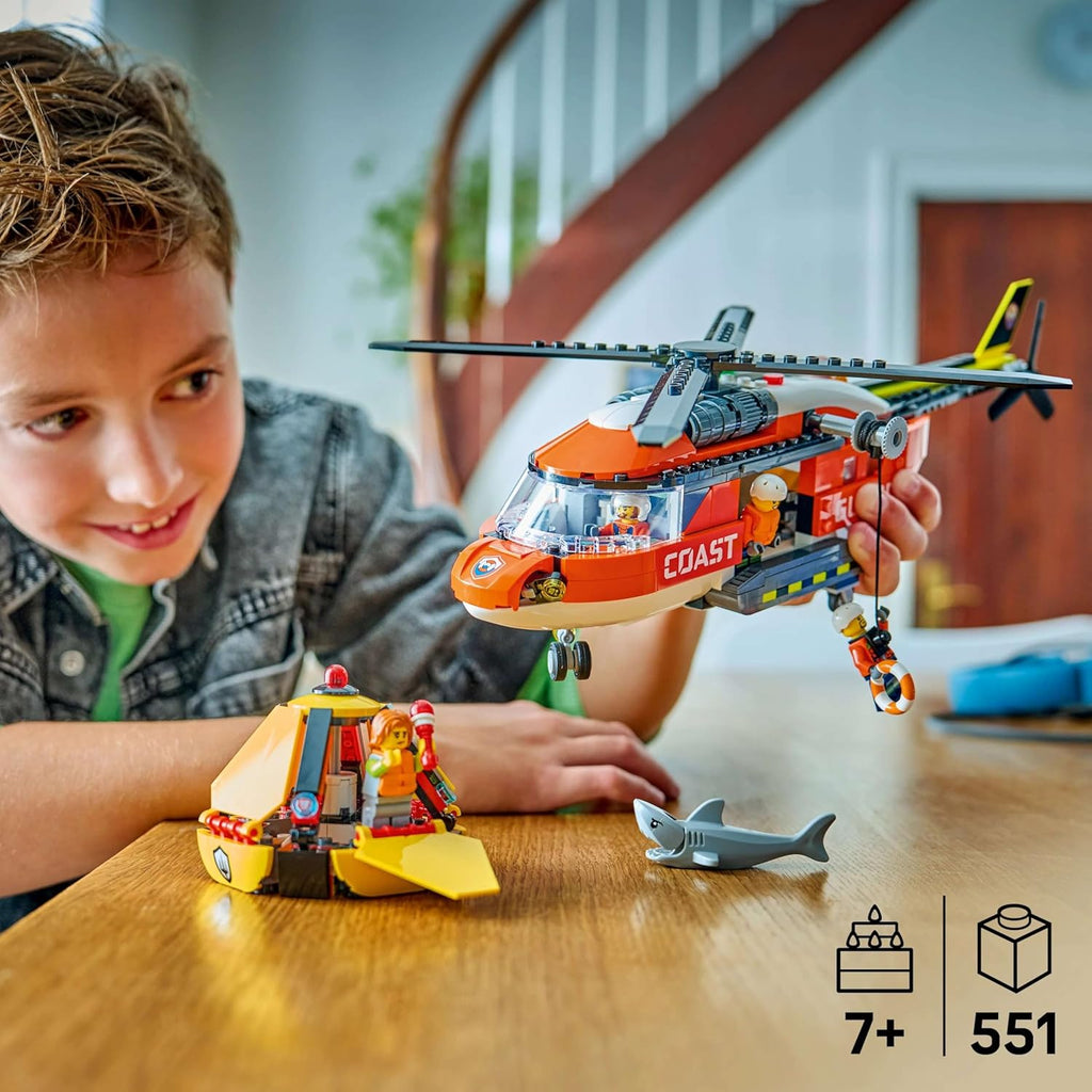 Lego City 60503 Coast Guard Helicopter Toy, Birthday Gift