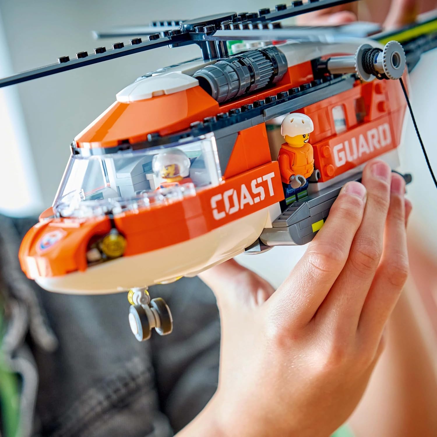 Lego City 60503 Coast Guard Helicopter Toy, Birthday Gift