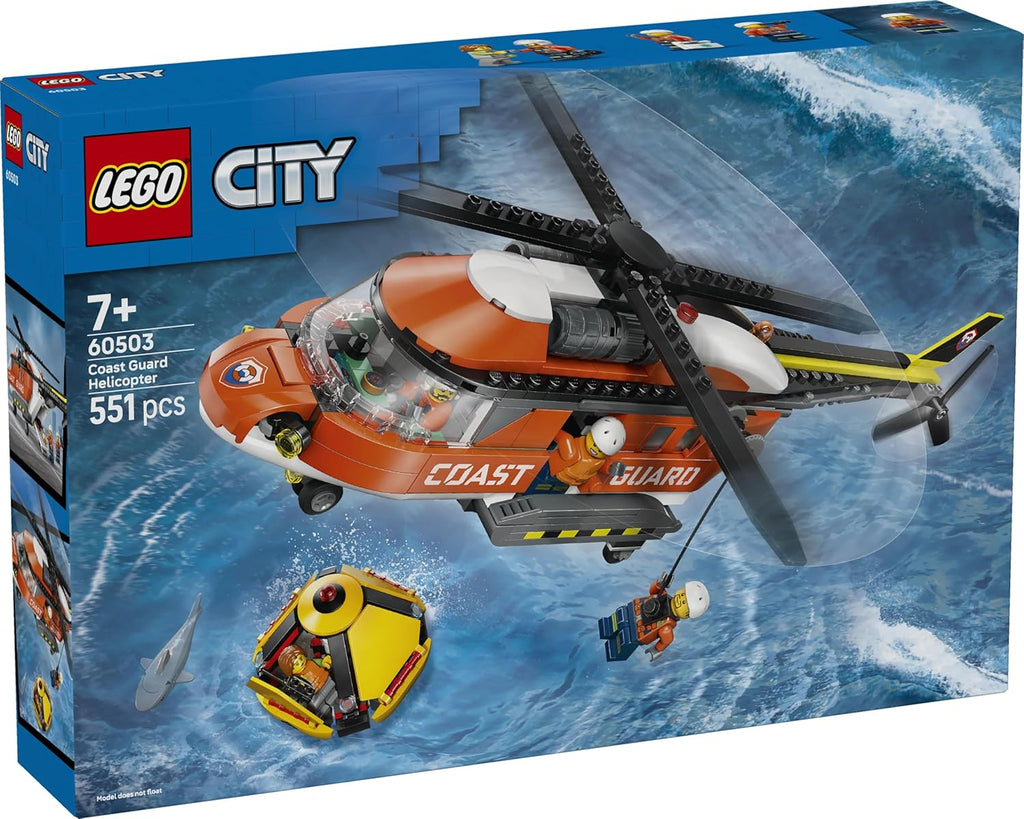 Lego City 60503 Coast Guard Helicopter Toy, Birthday Gift