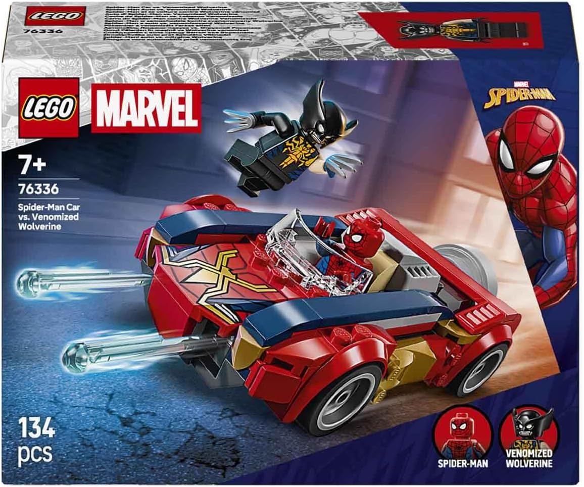 LEGO 76336 Marvel Spider-Man Battle with Venomized Wolverine Boys Girls