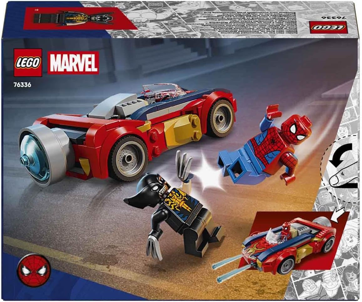 LEGO 76336 Marvel Spider-Man Battle with Venomized Wolverine Boys Girls