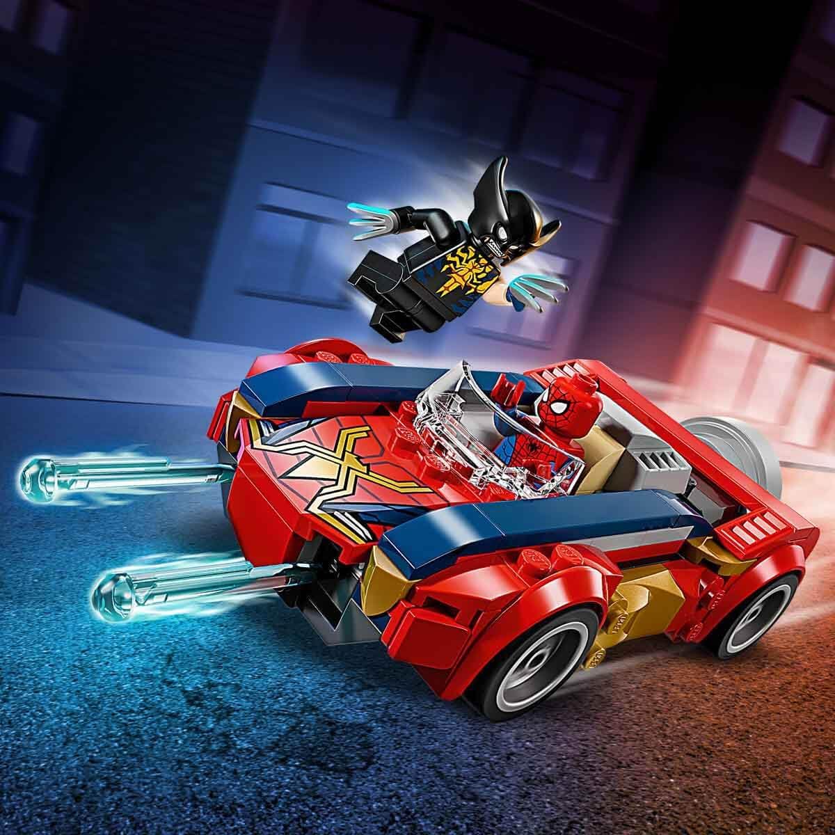 LEGO 76336 Marvel Spider-Man Battle with Venomized Wolverine Boys Girls