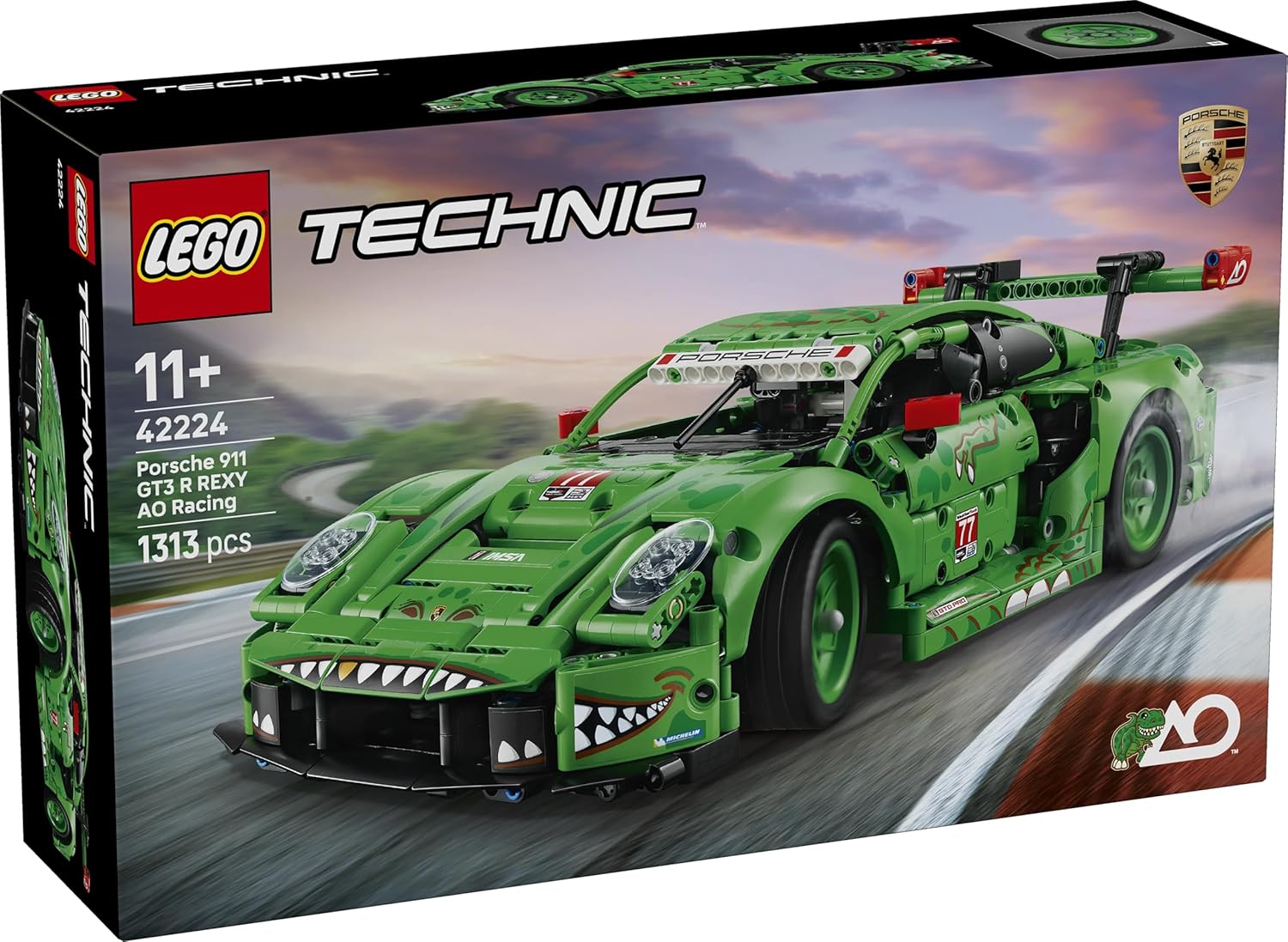 Lego 4224 Technic Porsche 911 GT3 R REXY AO Racing Car Toy