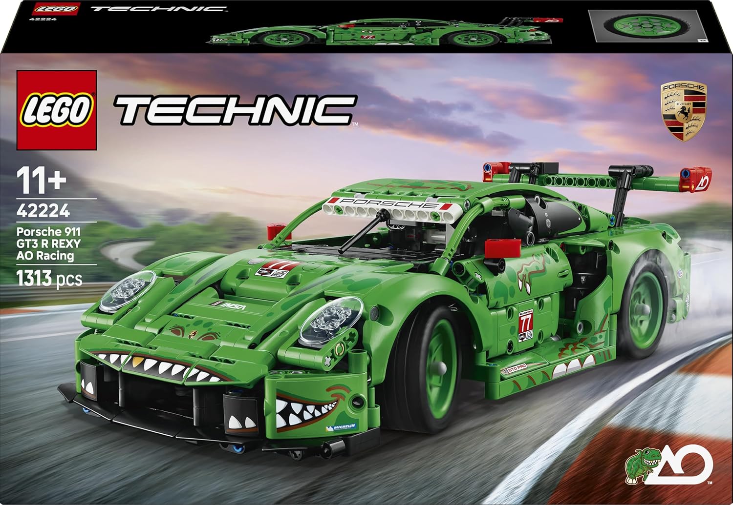Lego 4224 Technic Porsche 911 GT3 R REXY AO Racing Car Toy