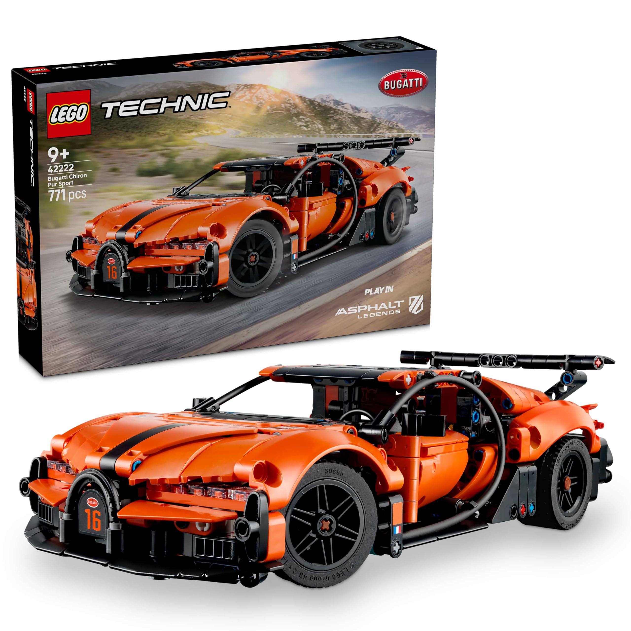 Lego 42222 Technic, Bugatti Chiron Pur Sport
