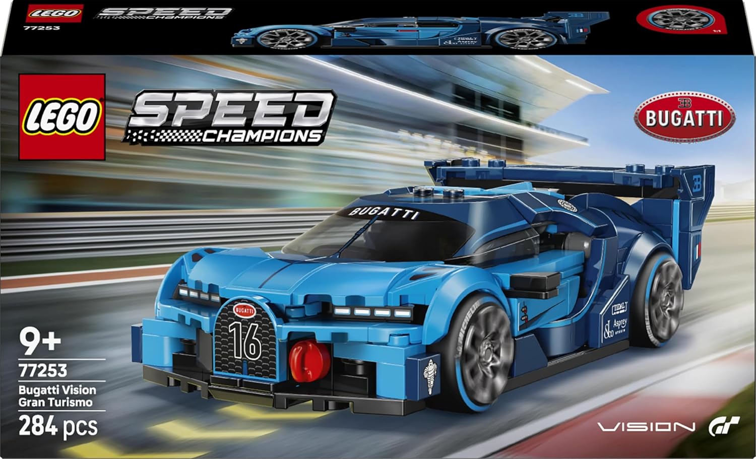 Lego 77253 Speed Champion Bugatti Vision GT Hypersport Car Toy Birthday