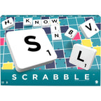 Scrabble Crossword - Classic Board Game - 120 Letter Tiles - 4 Racks - 1 Letter Bag - Instructions Included - for 2 to 4 Players - Gift for Kids 10+