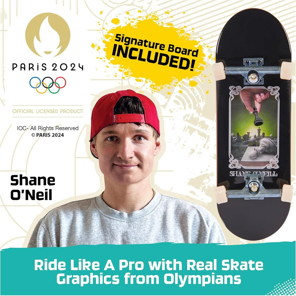 Tech Deck, Shane O'Neill's Olympic Games Paris 2024 Ramp Customizable X-Connect Park Creator Playset & Exclusive Fingerboard, Kids Toy for Ages 6+