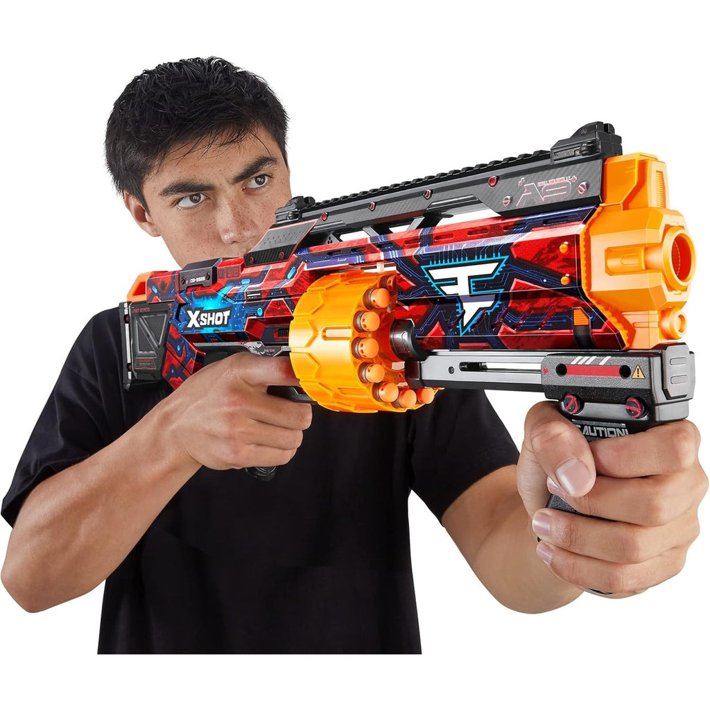 XSHOT Skins Last Stand Foam Dart Blaster - Faze Clan, 16 Darts by ZURU