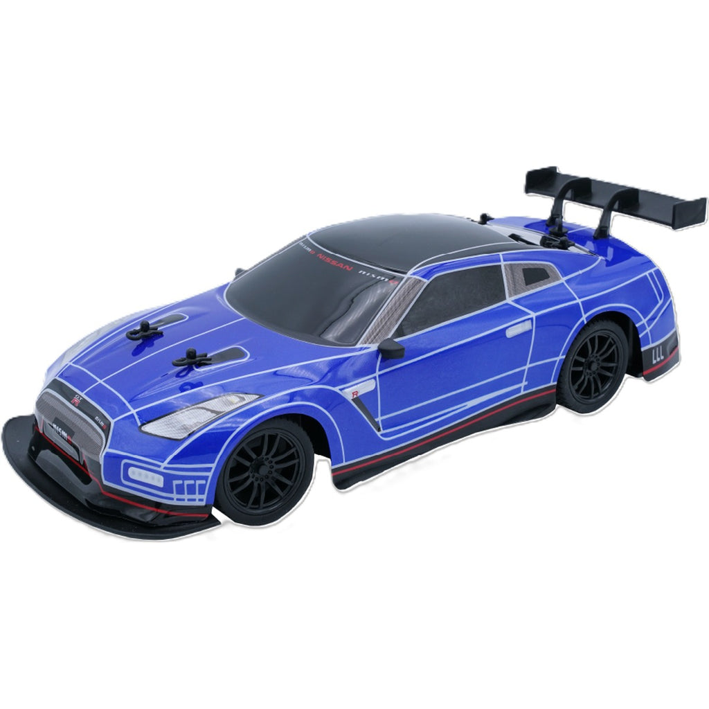 D-Power - 1:16 Nissan Gtr Rc Car With Vapor Exhaust Effect - 2.4ghz Remote Control - For Kids Ages 6+