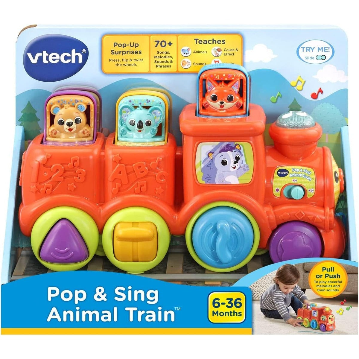 VTech Pop & Sing Animal Train