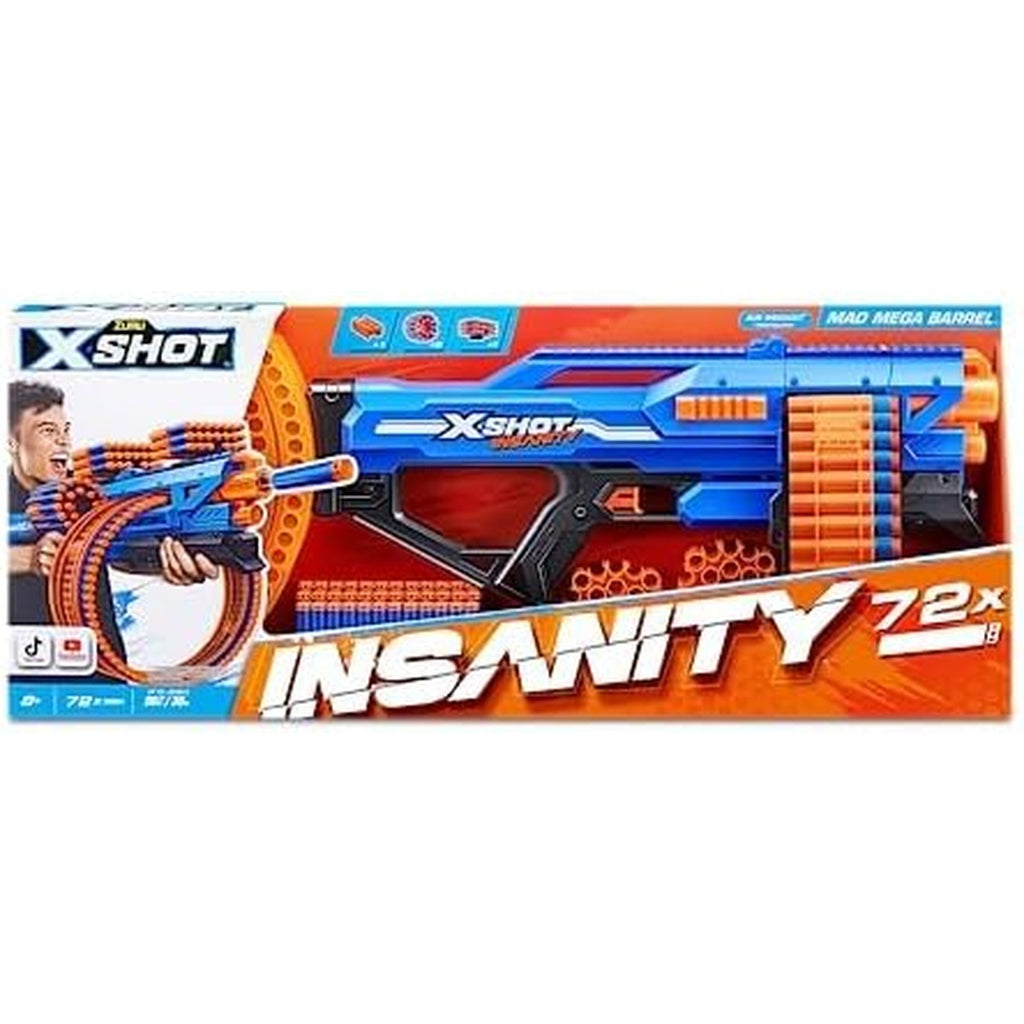 XSHOT Insanity Mad Mega Barrel Blaster Open Box, Exciting Toy Gun