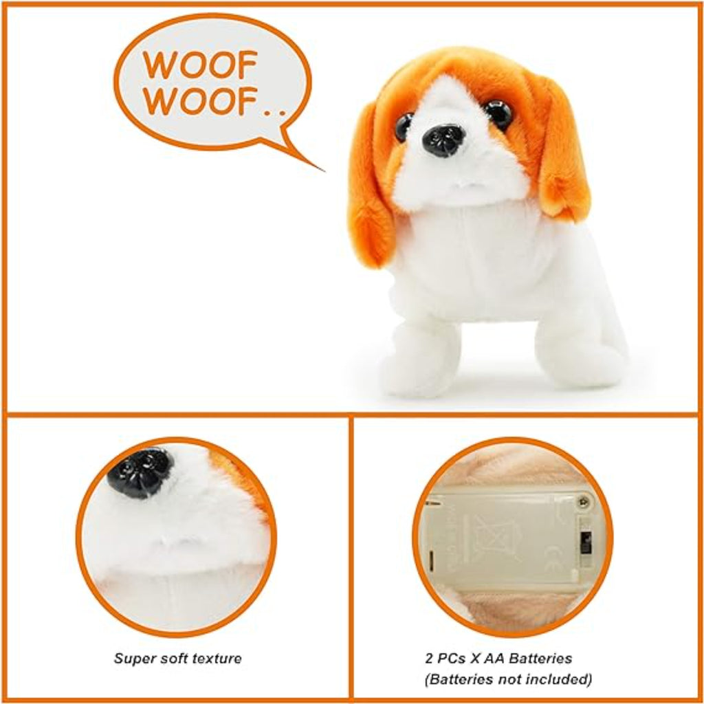 Pugs at Play Buddy Functional Dog, Orange/ White, PAP03