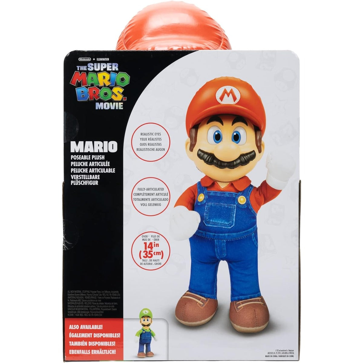 Super Mario Movie Roto Mario Plush Figure 35 cm