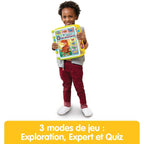 VTech - The Big Interactive Dinosaur Book, Magic Sound, Children's Touch Book, Educational Toy Dinosaur, 14 Illustrated and Interactive Pages, Gift for Children from 3 Years Old