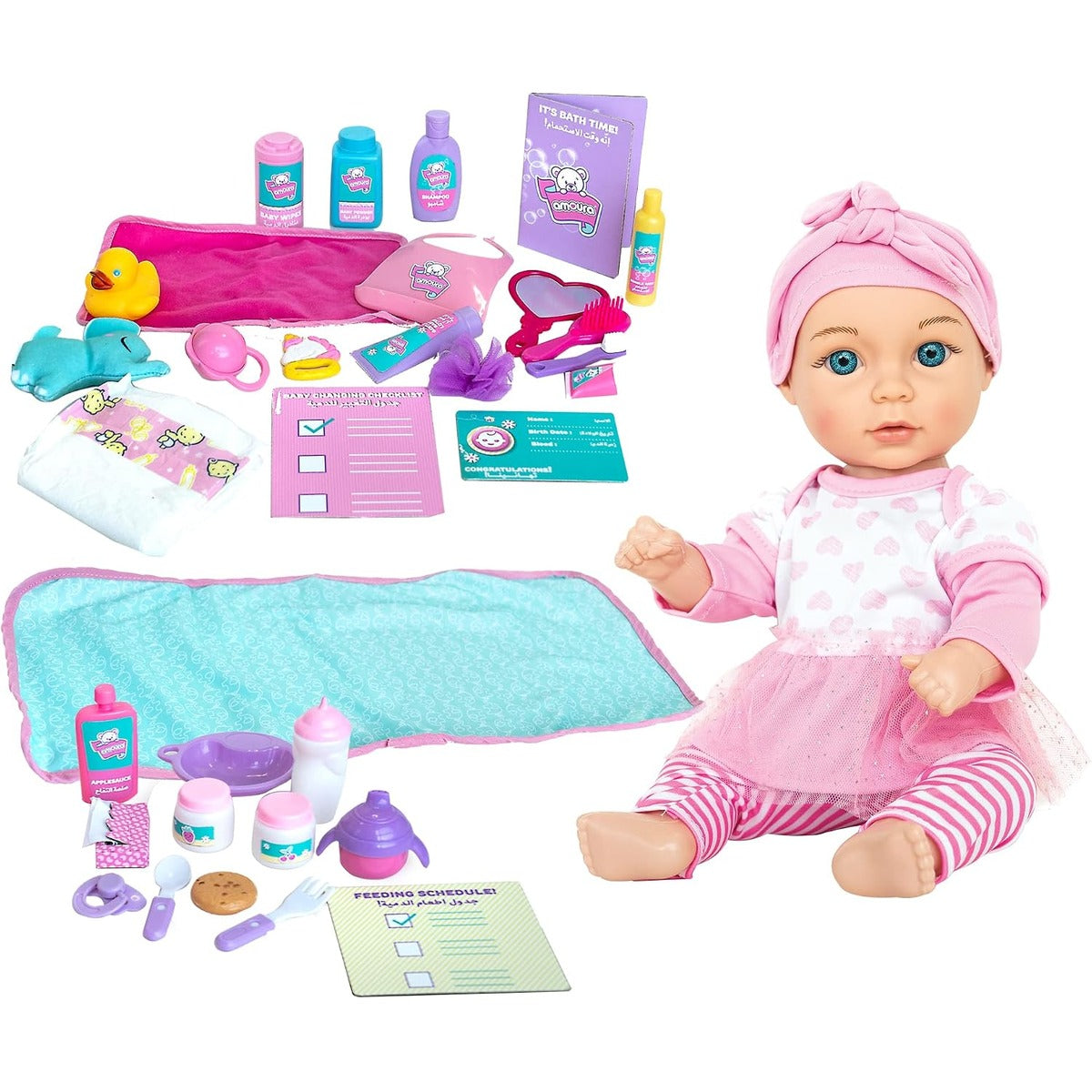 Hayati Baby Amoura Love and Feed Playset Doll 15