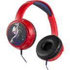 Volkano Marvel Spiderman Aux Headphone with Stickers Padded & Swivel Earcups 3.5mm Jack for Kids