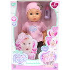 Baby Habibi Realistic Growing Up Baby Doll 14inch, Lifelike Design with Realistic Features, Drinks Milk, Shrinks & Grows, Includes Accessories & Removable Trendy Outfit for Interactive Play, Ages 3+