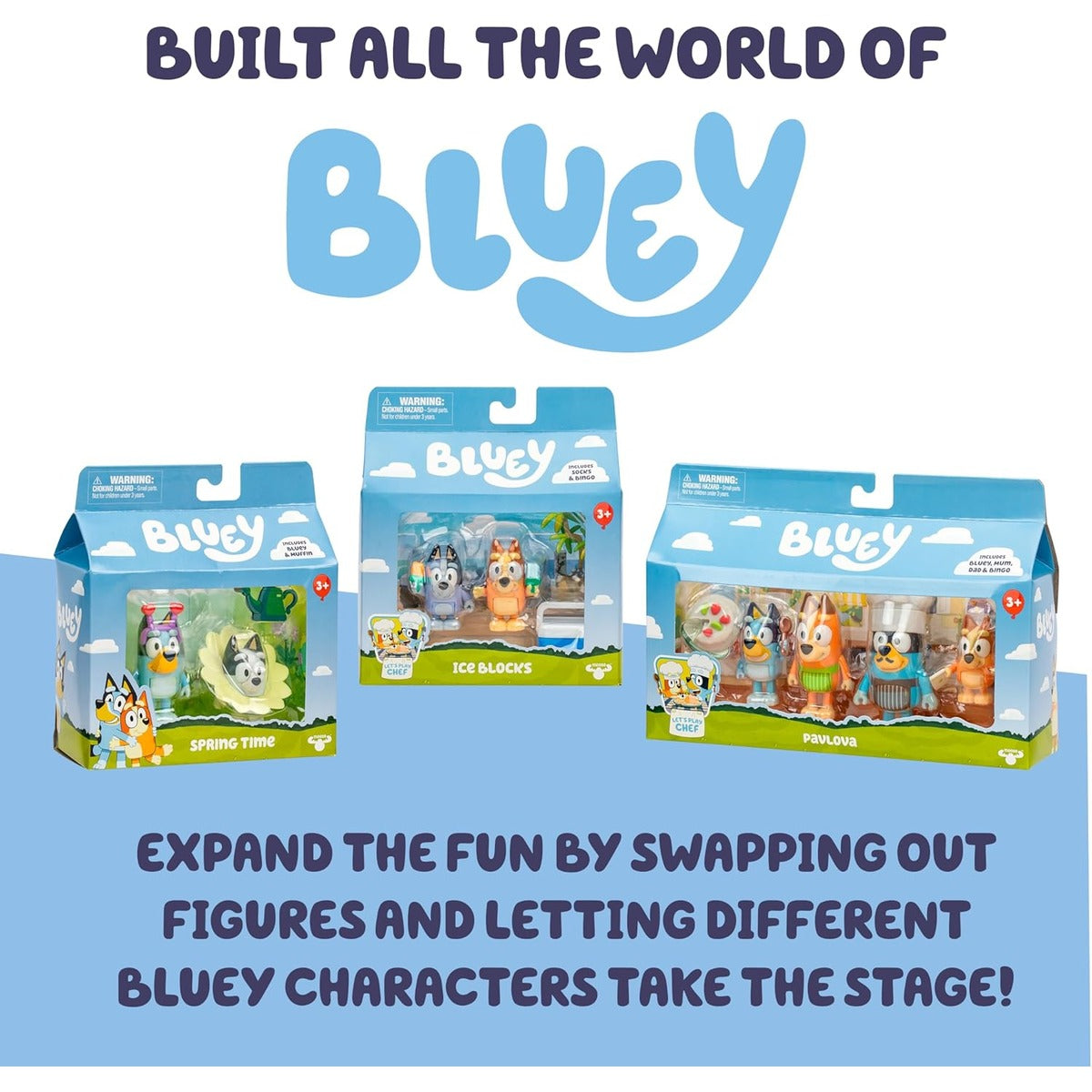 Bluey S14 Figure 2Pk Rug Island