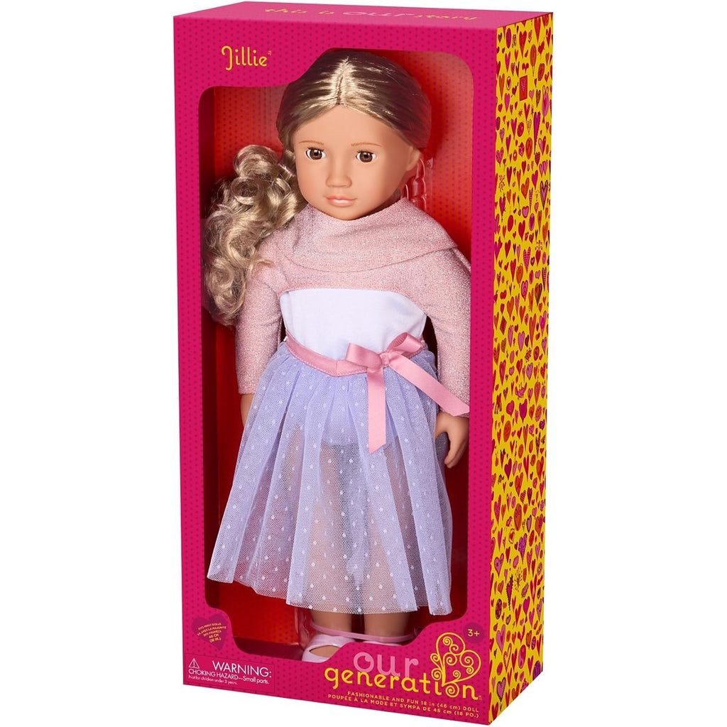 Our Generation Doll W/Ballerina Dress & Sweater, Jillie