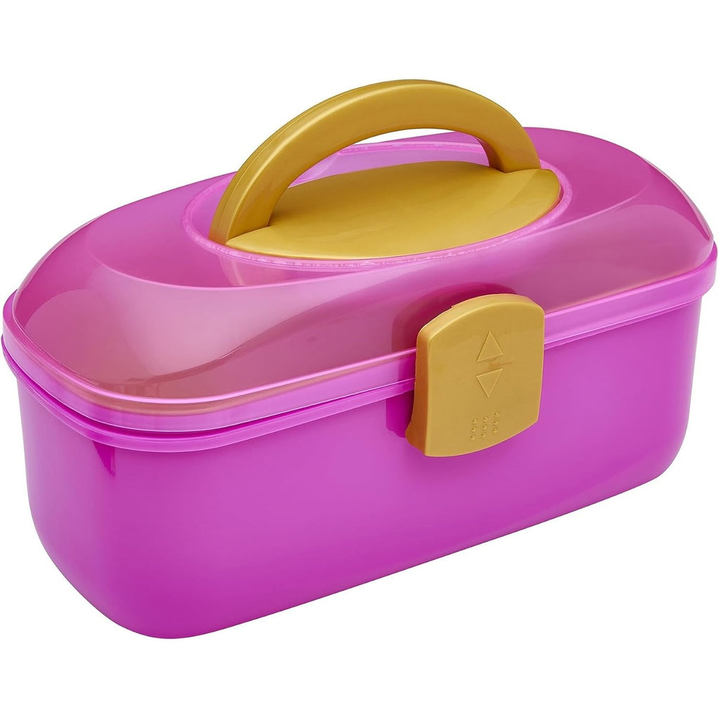 Shimmer N Sparkle 2-in-1 Hair & Body Creations Caddy, Complete Styling Kit with Hair Colors, Extensions, Tattoos, Chalk & Accessories, Portable Creativity Set for Kids Ages 8+