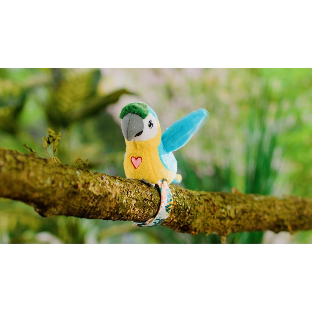Blue Parrot - Interactive Talking Plush Bird Toy for Kids Repeats Words Sings and Flaps Wings Rechargeable Educational