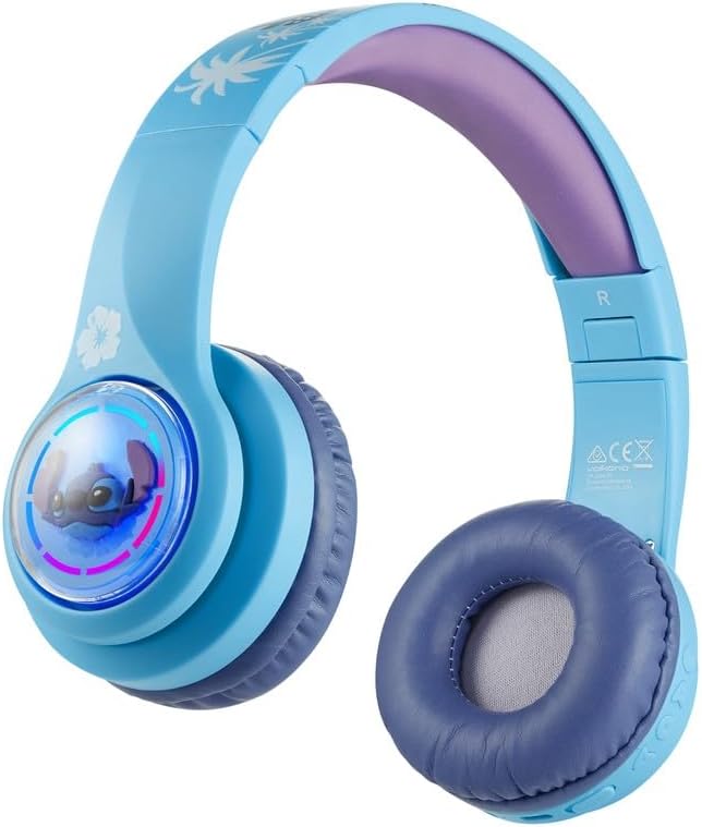 Volkano Disney Stitch 3D Bluetooth Wireless Stereo Headphone upto 16 hours Playtime Built in Microphone Padded Earcups &…