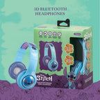 Volkano Disney Stitch 3D Bluetooth Wireless Stereo Headphone upto 16 hours Playtime, Built in Microphone, Padded Earcups & Foldable Design