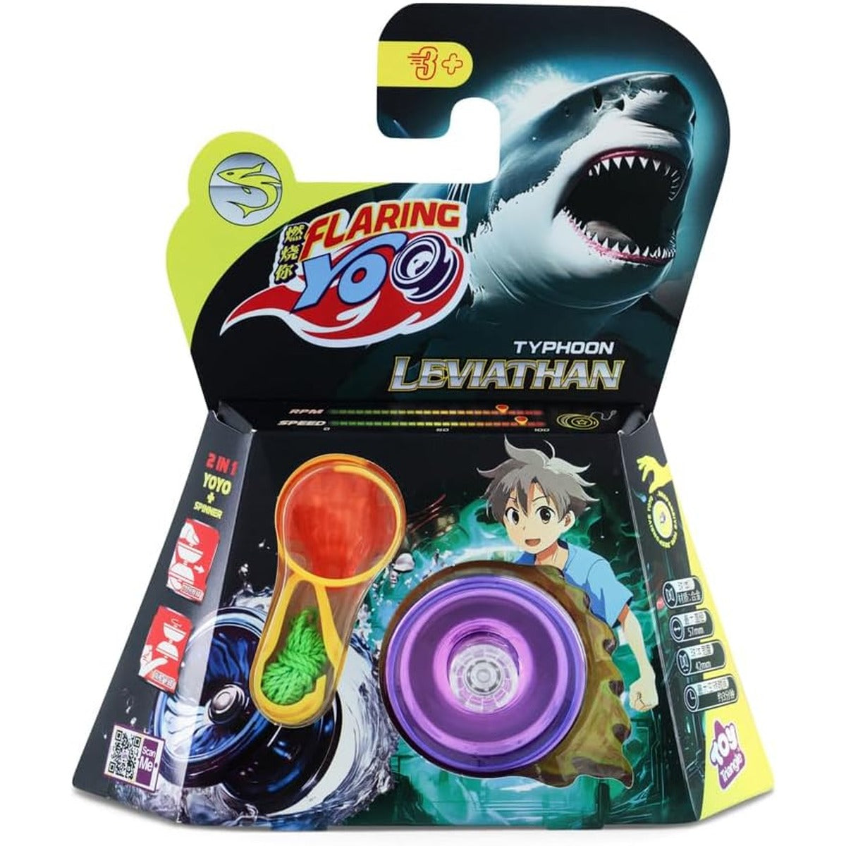 Typhoon Leviathan Responsive Yo-Yo Toy with String for Kids, Durable Design with Auto Return Mechanism for Kids and