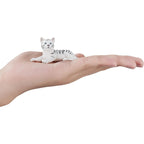 MOJO White Tiger cub Lying Down Toy Figure