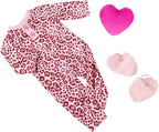 Our Generation Doll w/Leopard Pajama & Heart Pillow, Gracia