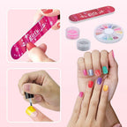 Nail Polish Set for Kids, Nail Art Studio,Pedicure and Manicure Kit Ages 3+
